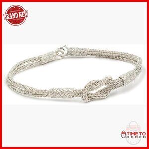 Handmade Sterling Silver Viking Bracelet, 7 Inch Unisex Link